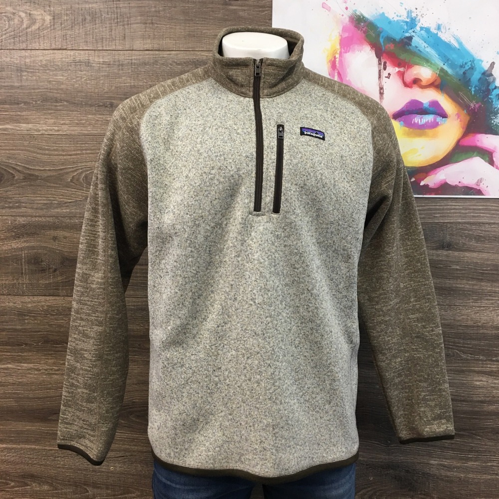 Patagonia Men's Better Sweater Fleece Quarter‎ Zip Pullover Sweater Heather XL